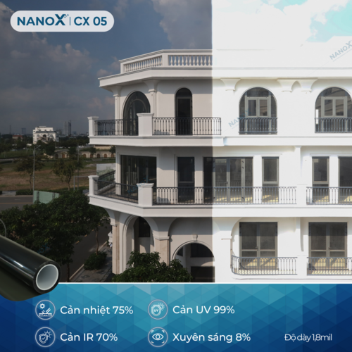 Phim cách nhiệt nhà kính NanoX - CX05