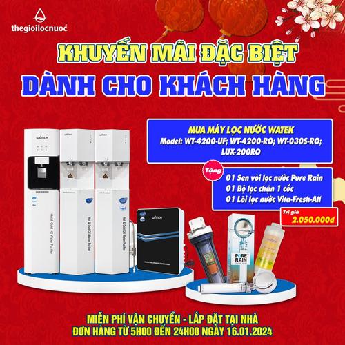 Máy lọc nước nóng lạnh Watek